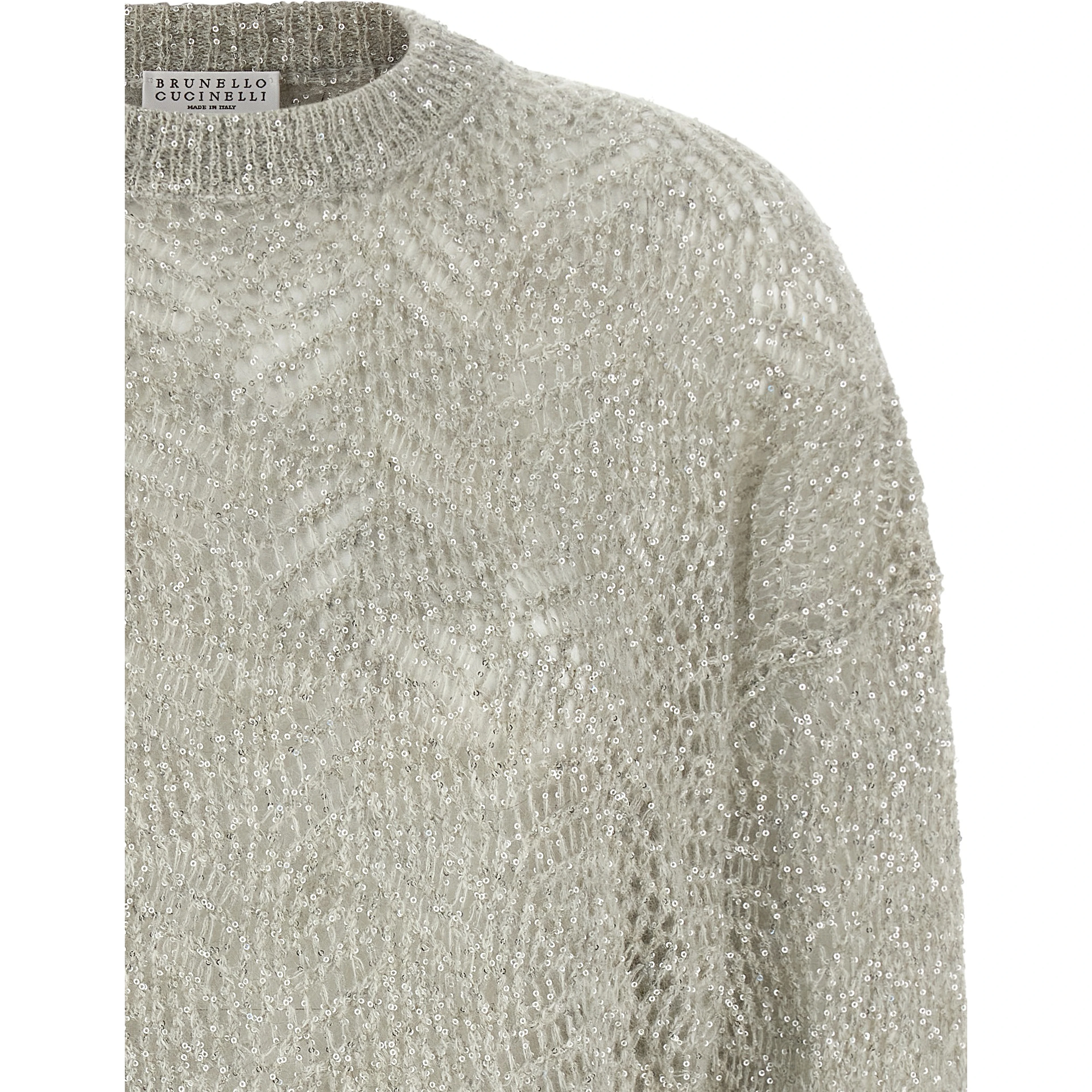 Gray Polyamide Cardigan