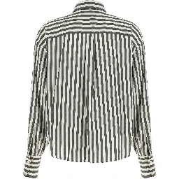 Bicolor Silk Blouse
