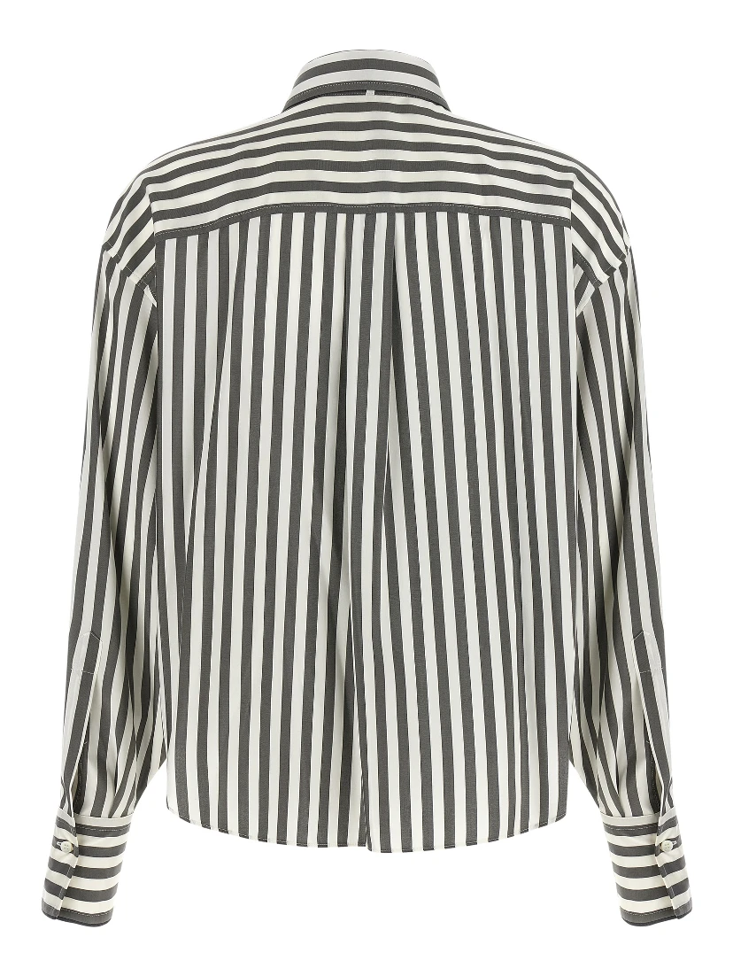 Bicolor Silk Blouse