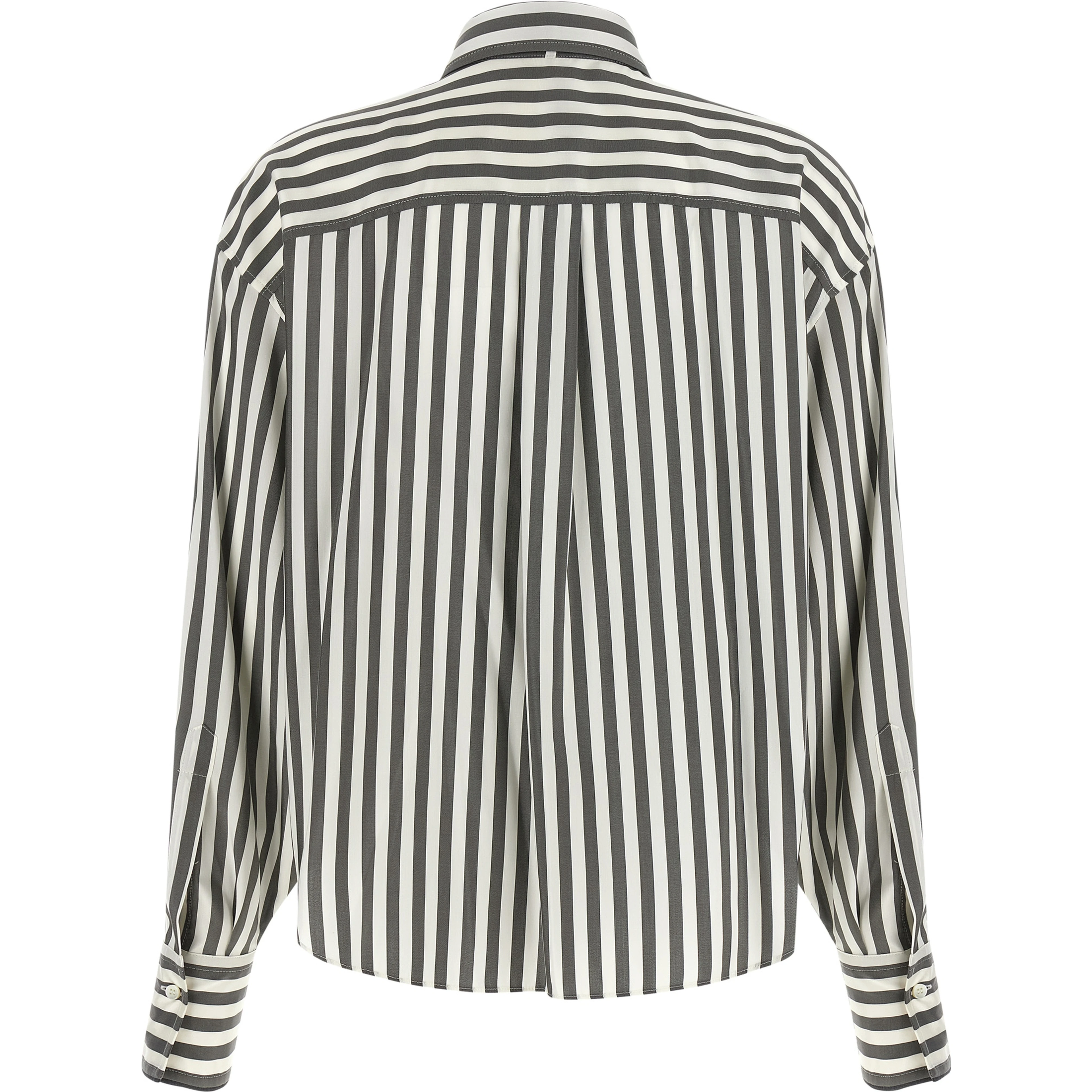 Bicolor Silk Blouse