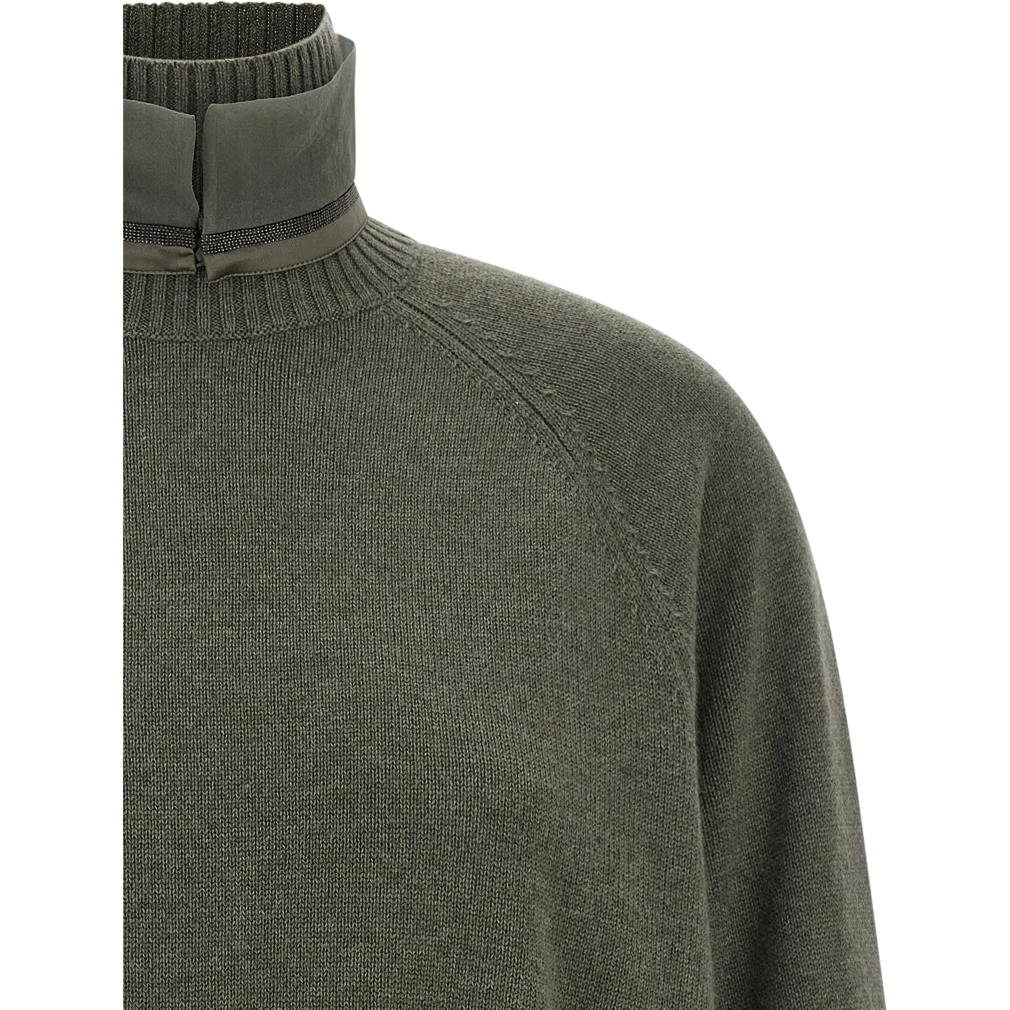 Bicolor Cashmere Cardigan