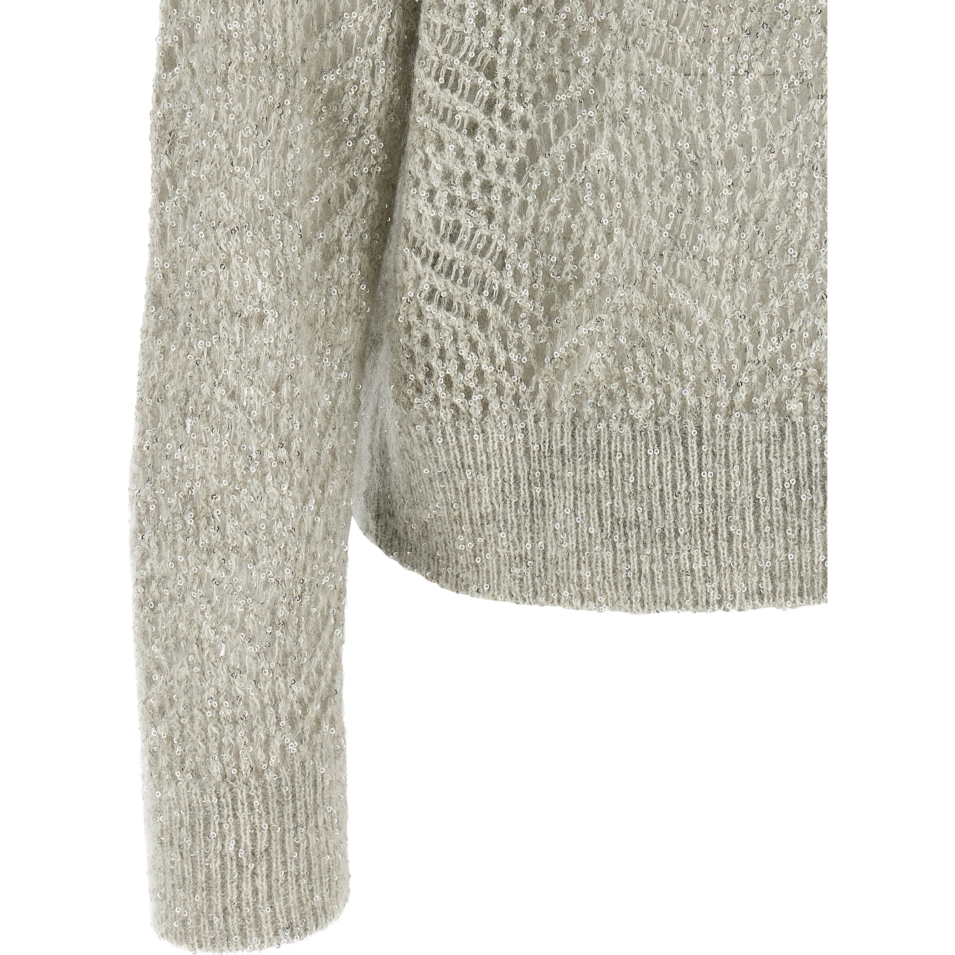 Gray Polyamide Cardigan