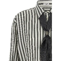 Bicolor Silk Blouse