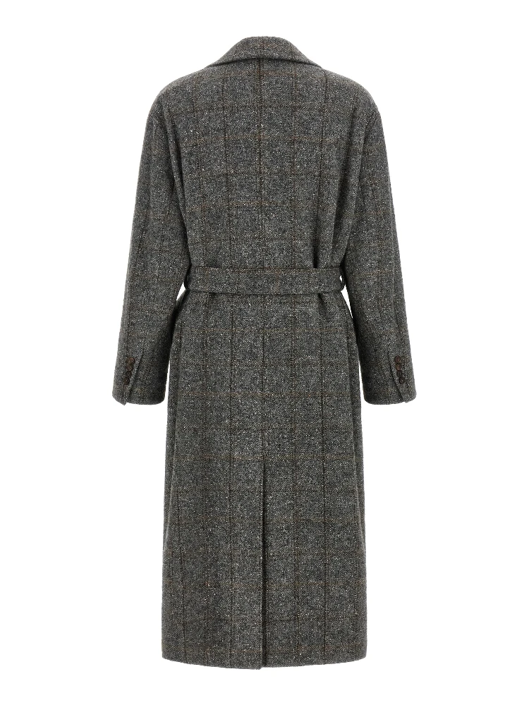 Gray Alpaca Leather Coat alternative