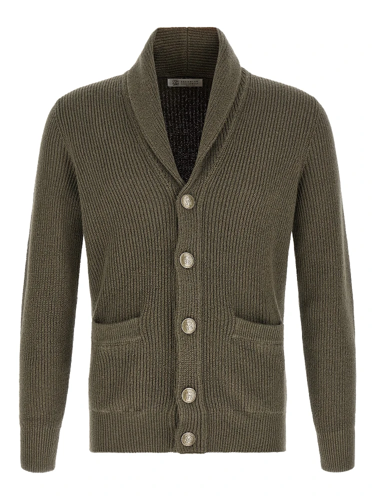 Bicolor Cotton Cardigan
