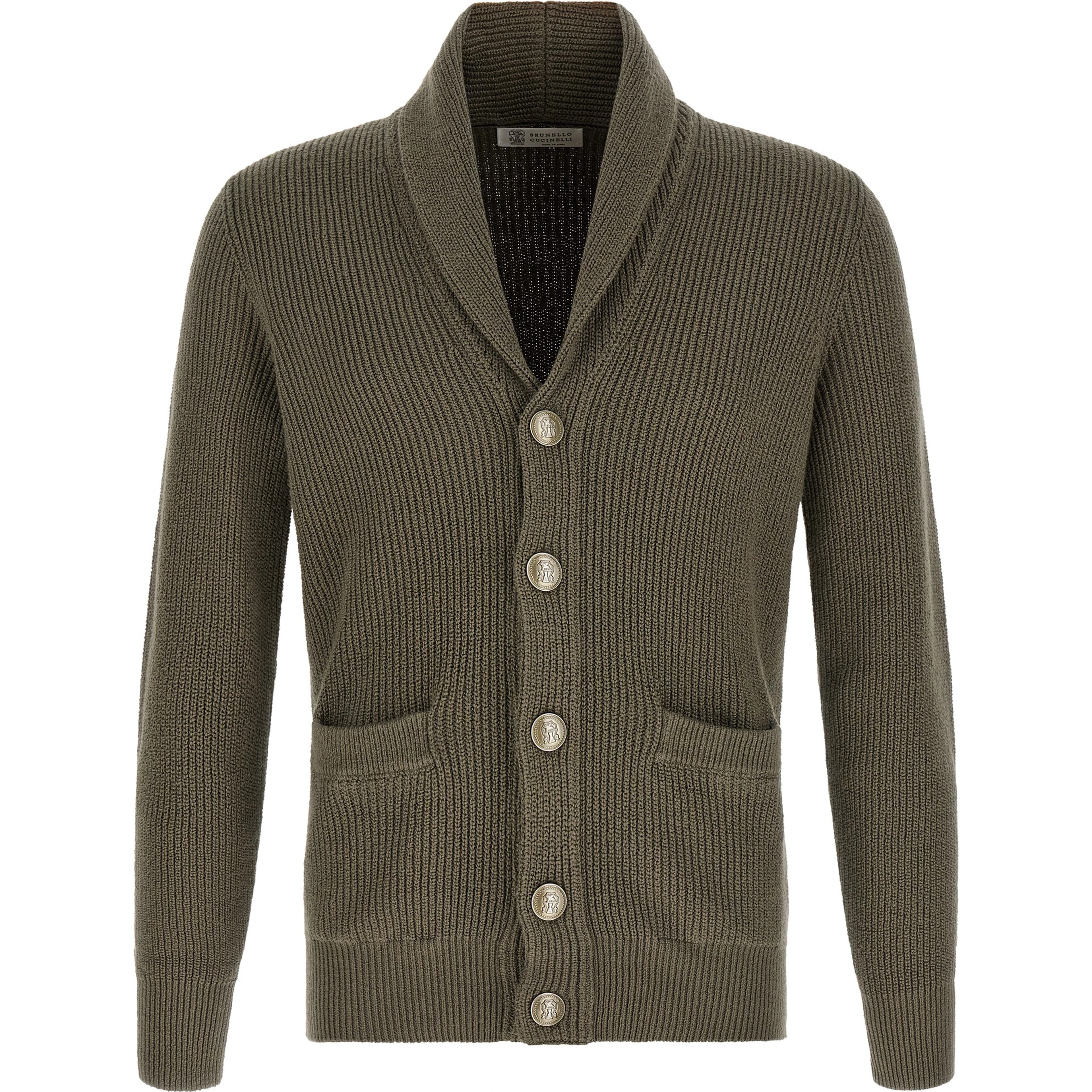 Bicolor Cotton Cardigan