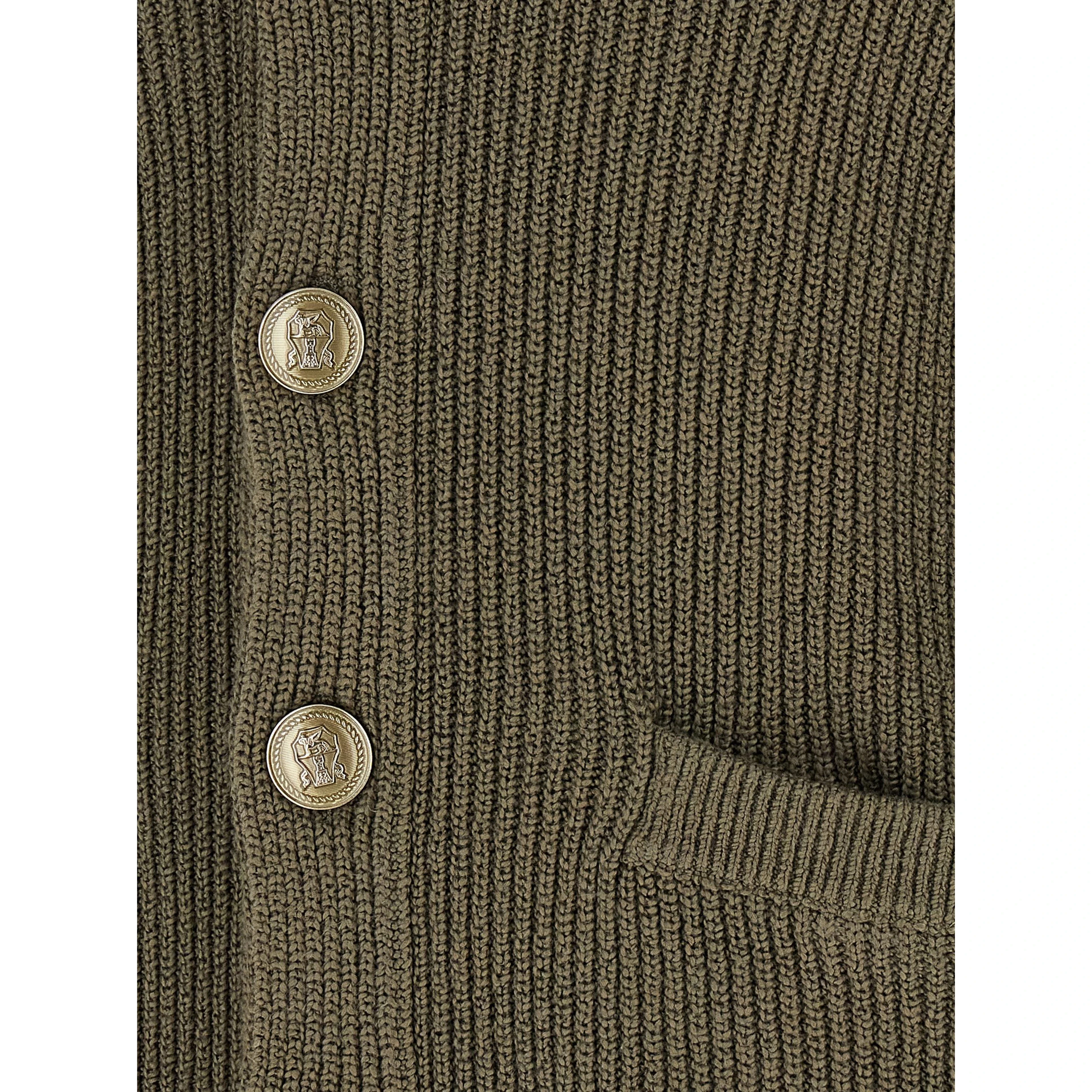 Bicolor Cotton Cardigan