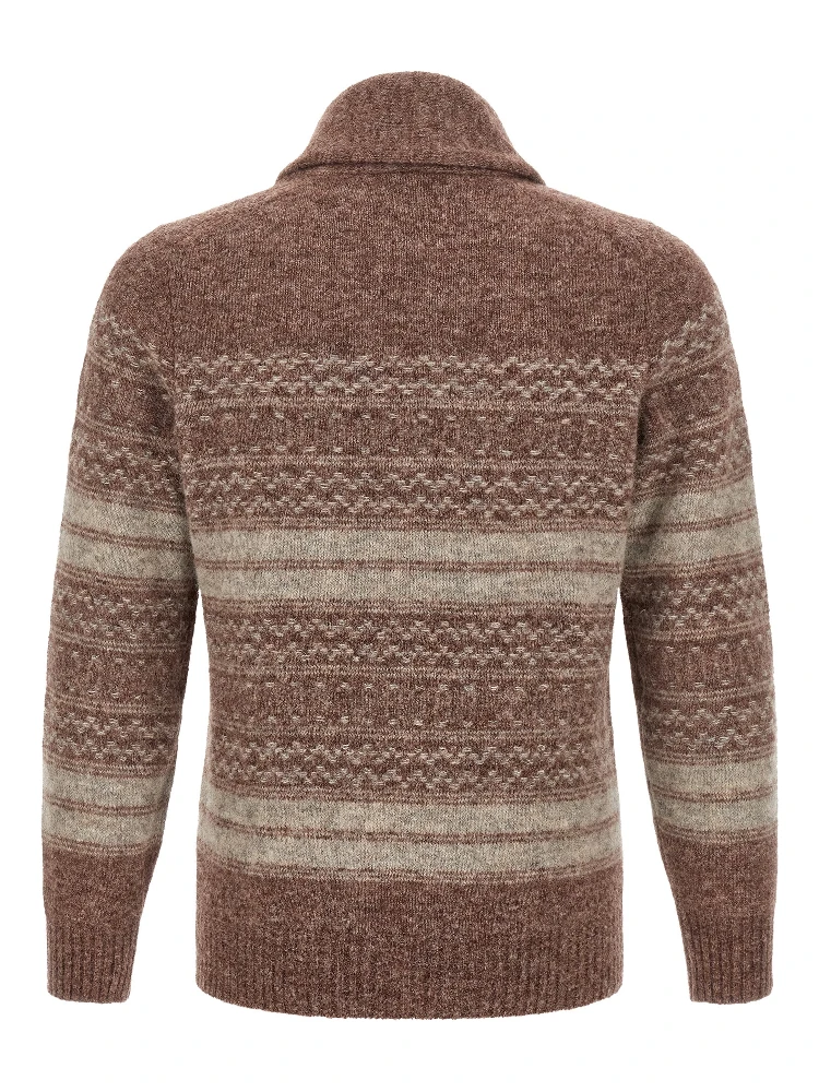 Brown Alpaca Leather Cardigan alternative