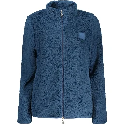 Blu Polyester Women Sweatshirt