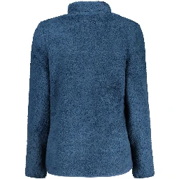 Blu Polyester Women Sweatshirt