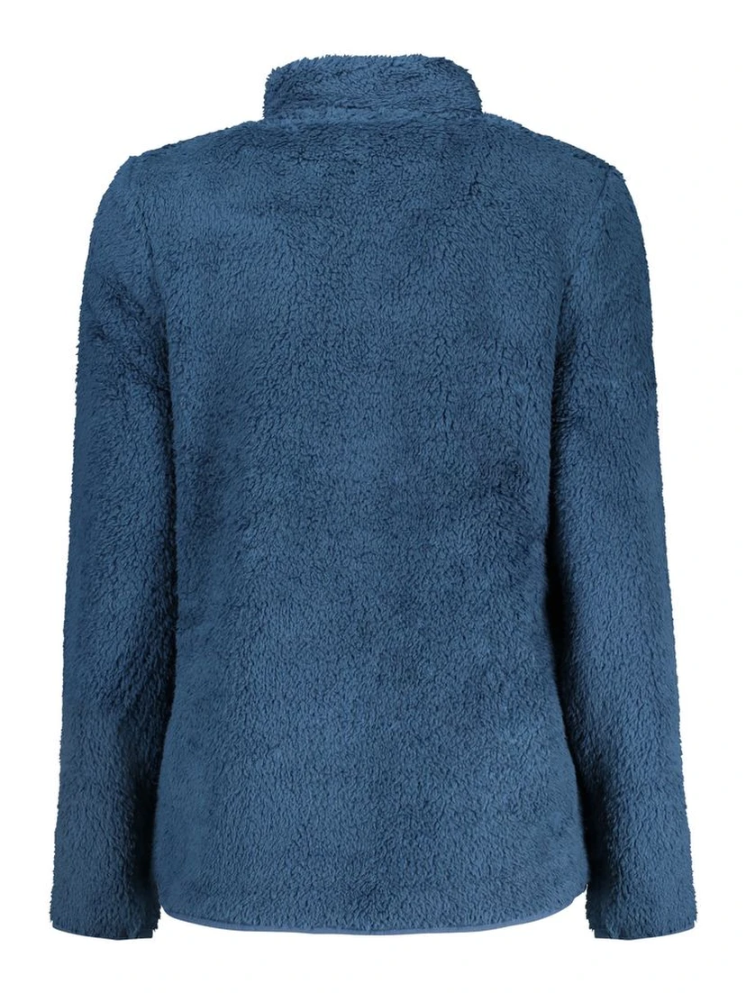 Blu Polyester Women Sweatshirt