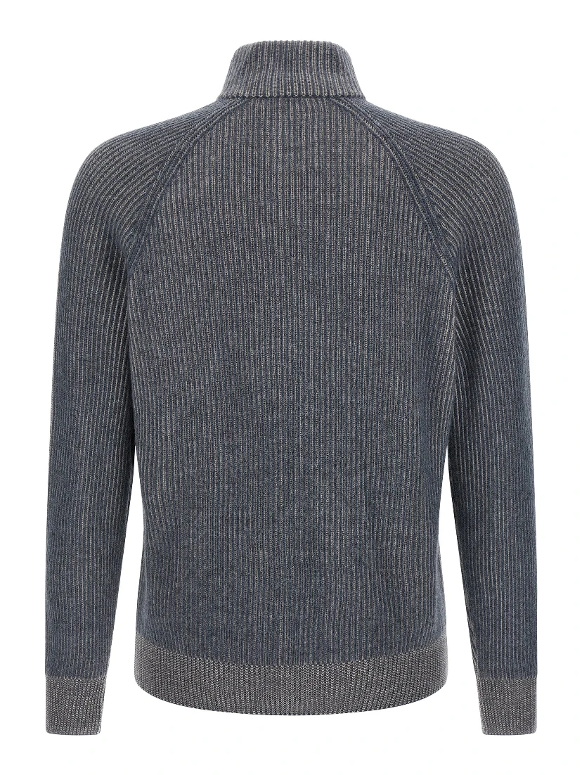 Blue Cashmere Cardigan
