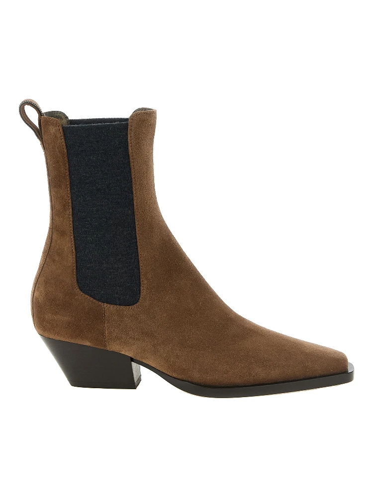 Brown Calfskin Chelsea Boots