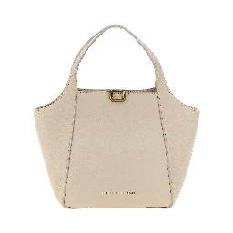 Beige Nubuc Leather Handbag
