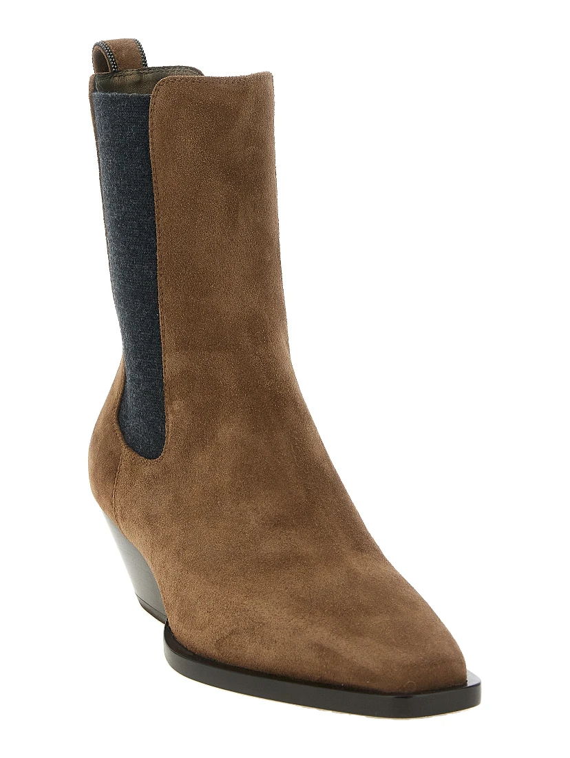 Brown Calfskin Chelsea Boots