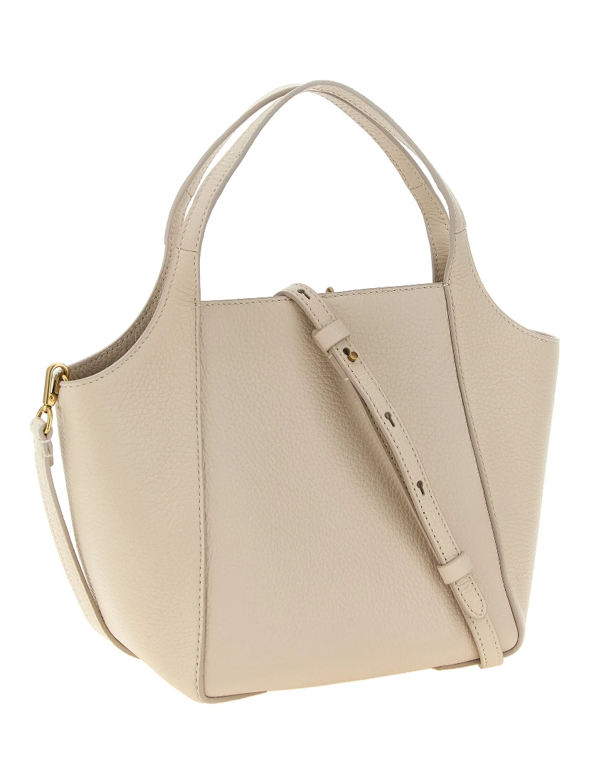 Beige Nubuc Leather Handbag