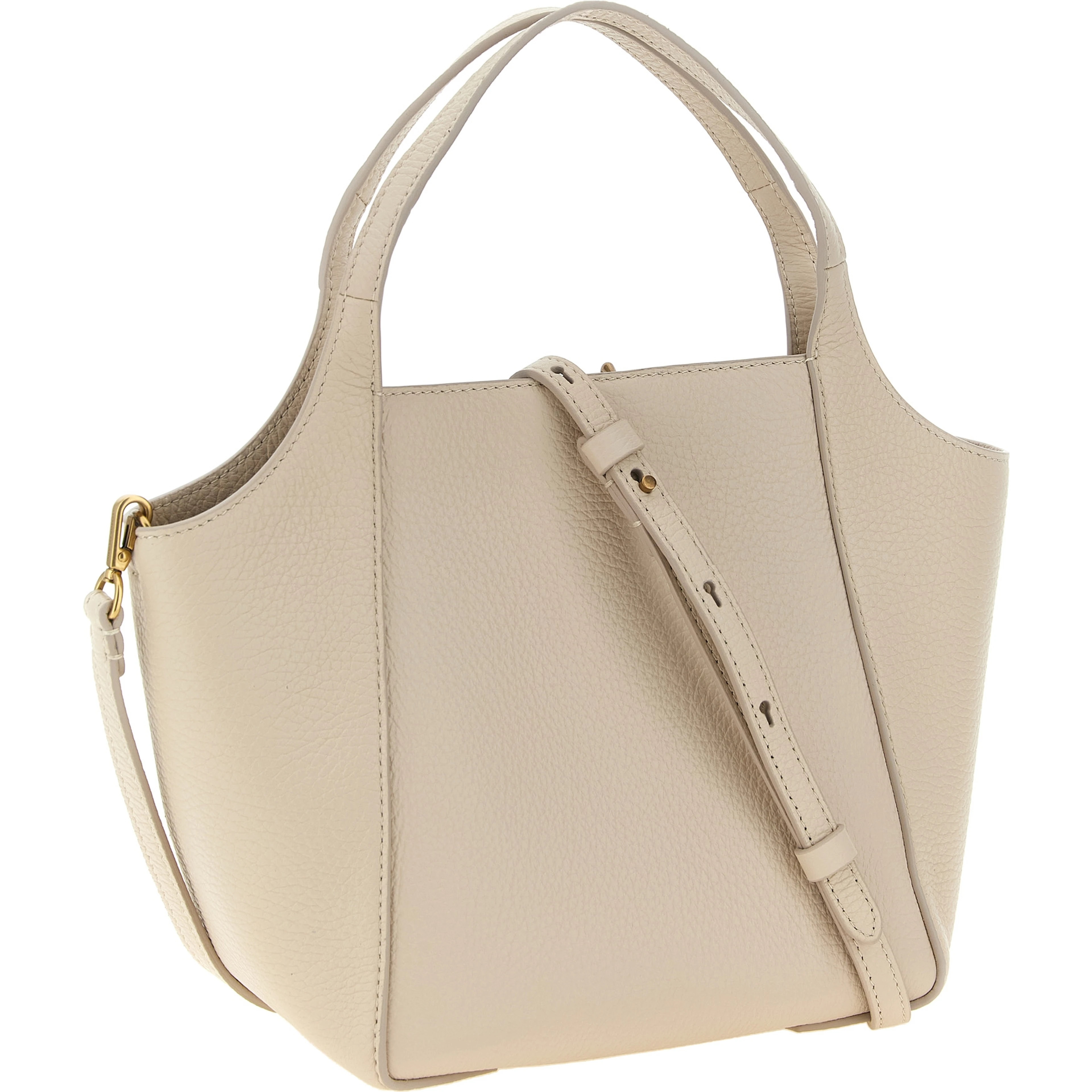 Beige Nubuc Leather Handbag