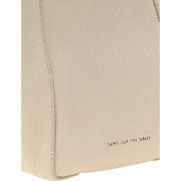 Beige Nubuc Leather Handbag