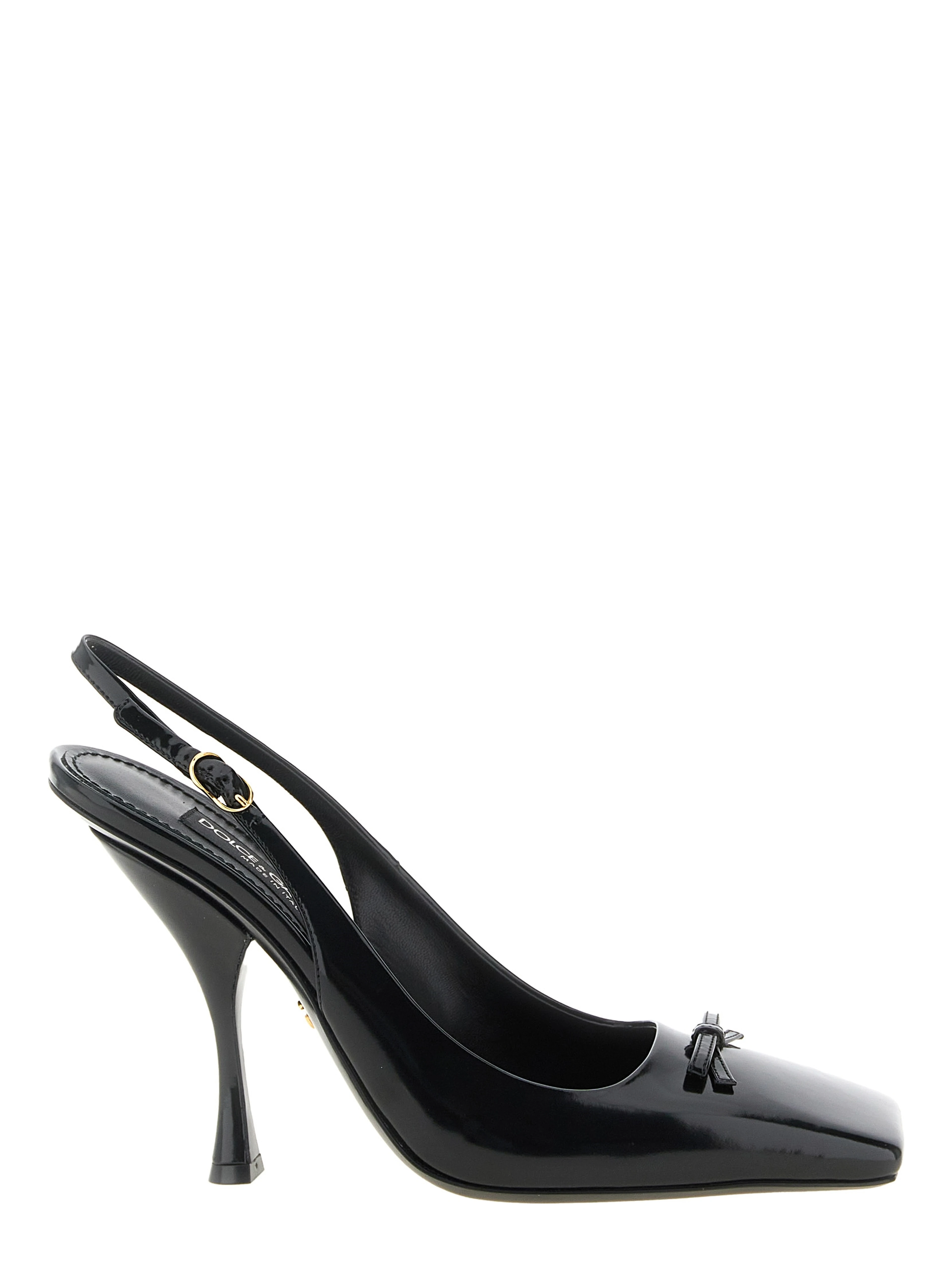 Black Calfskin High Heel Pumps