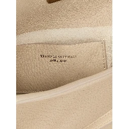 Beige Nubuc Leather Handbag