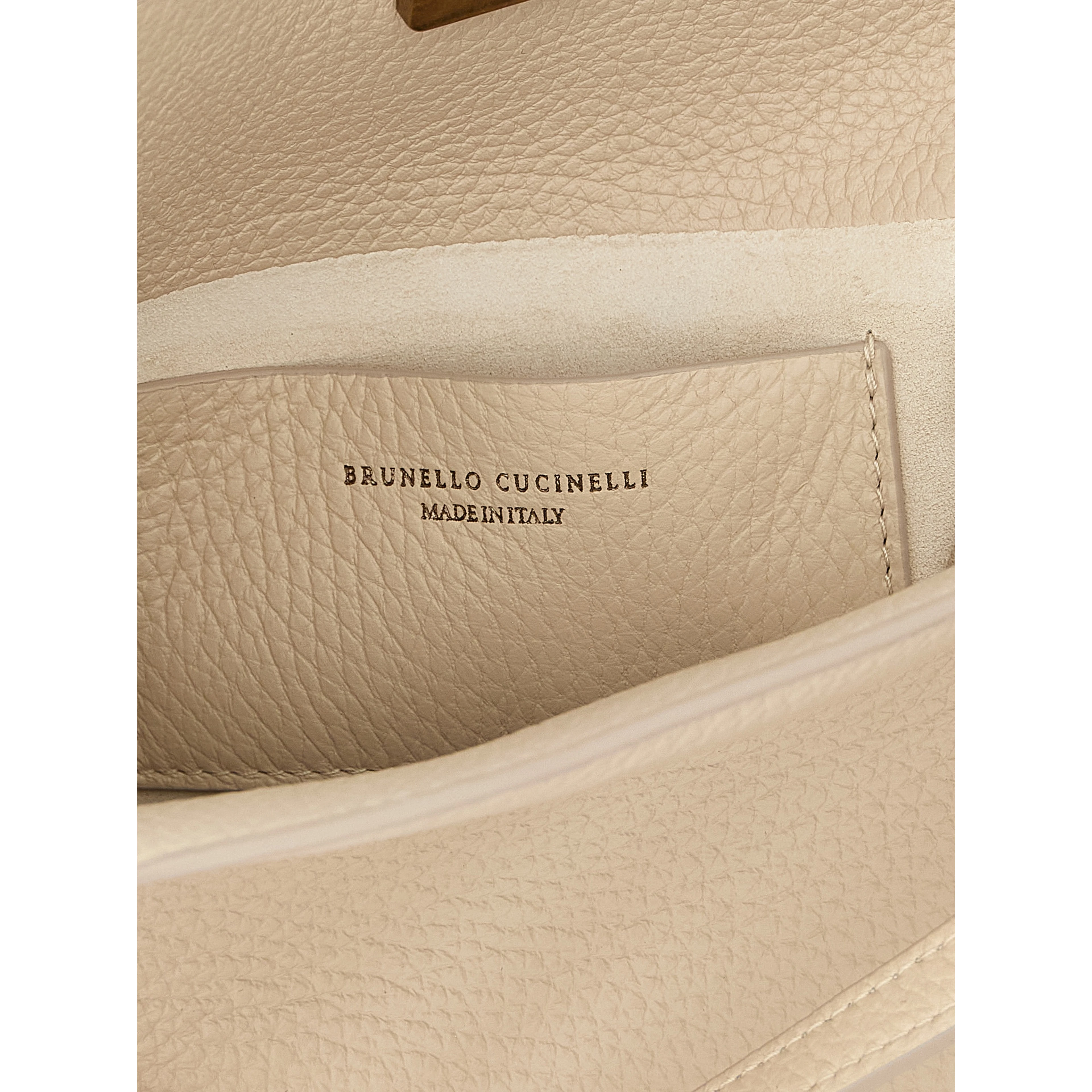 Beige Nubuc Leather Handbag