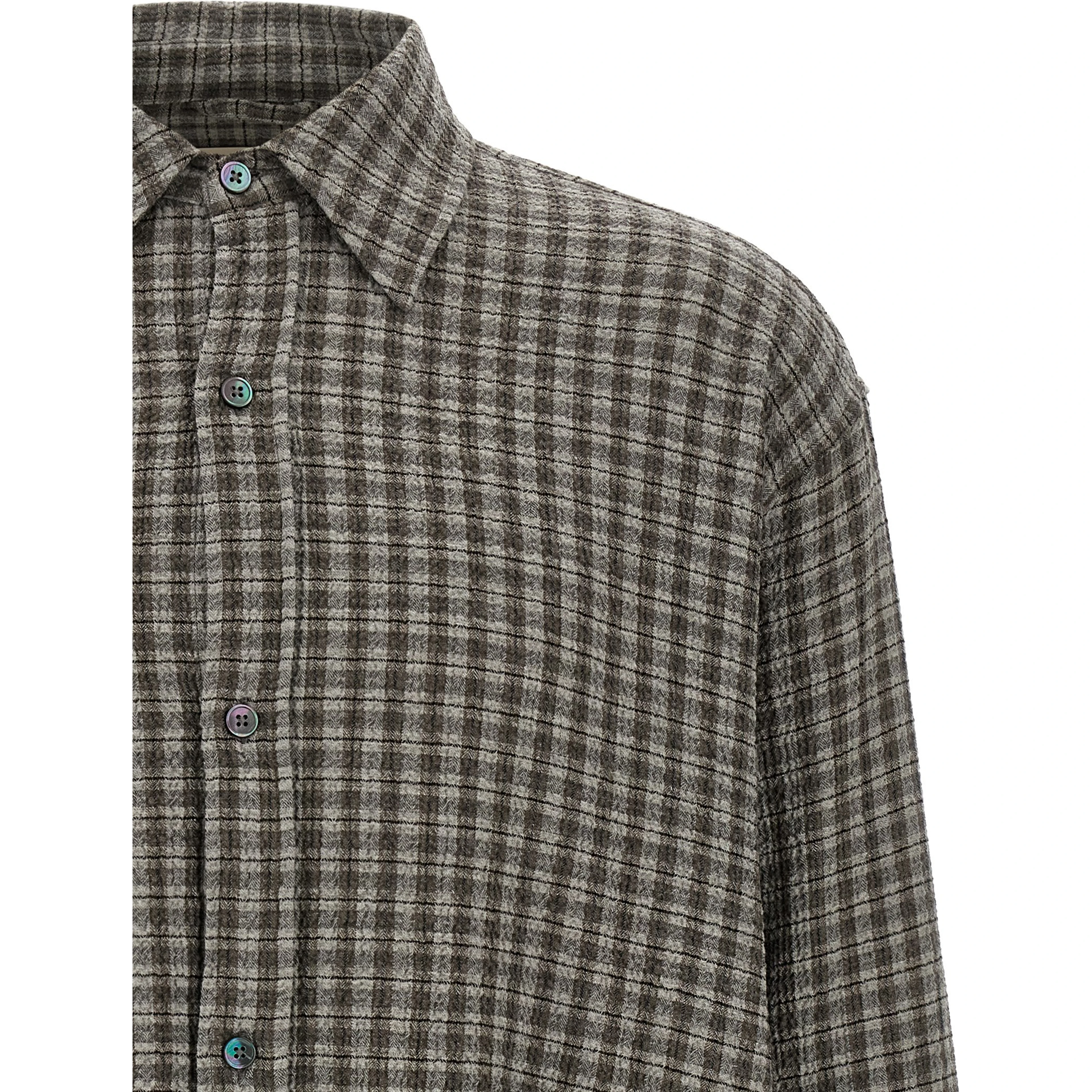 Gray Virgin Wool Blouse