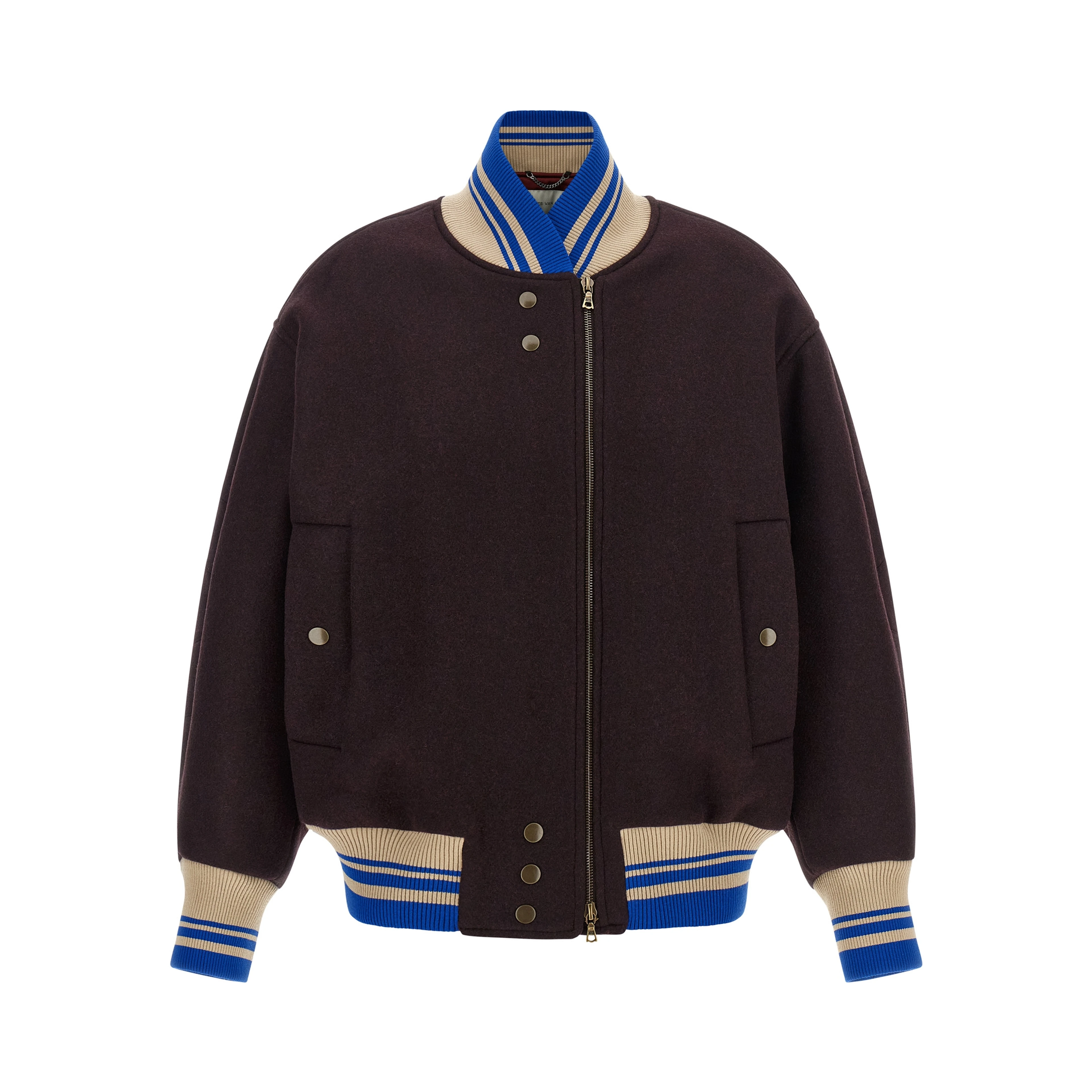 Purple Wool Bomber