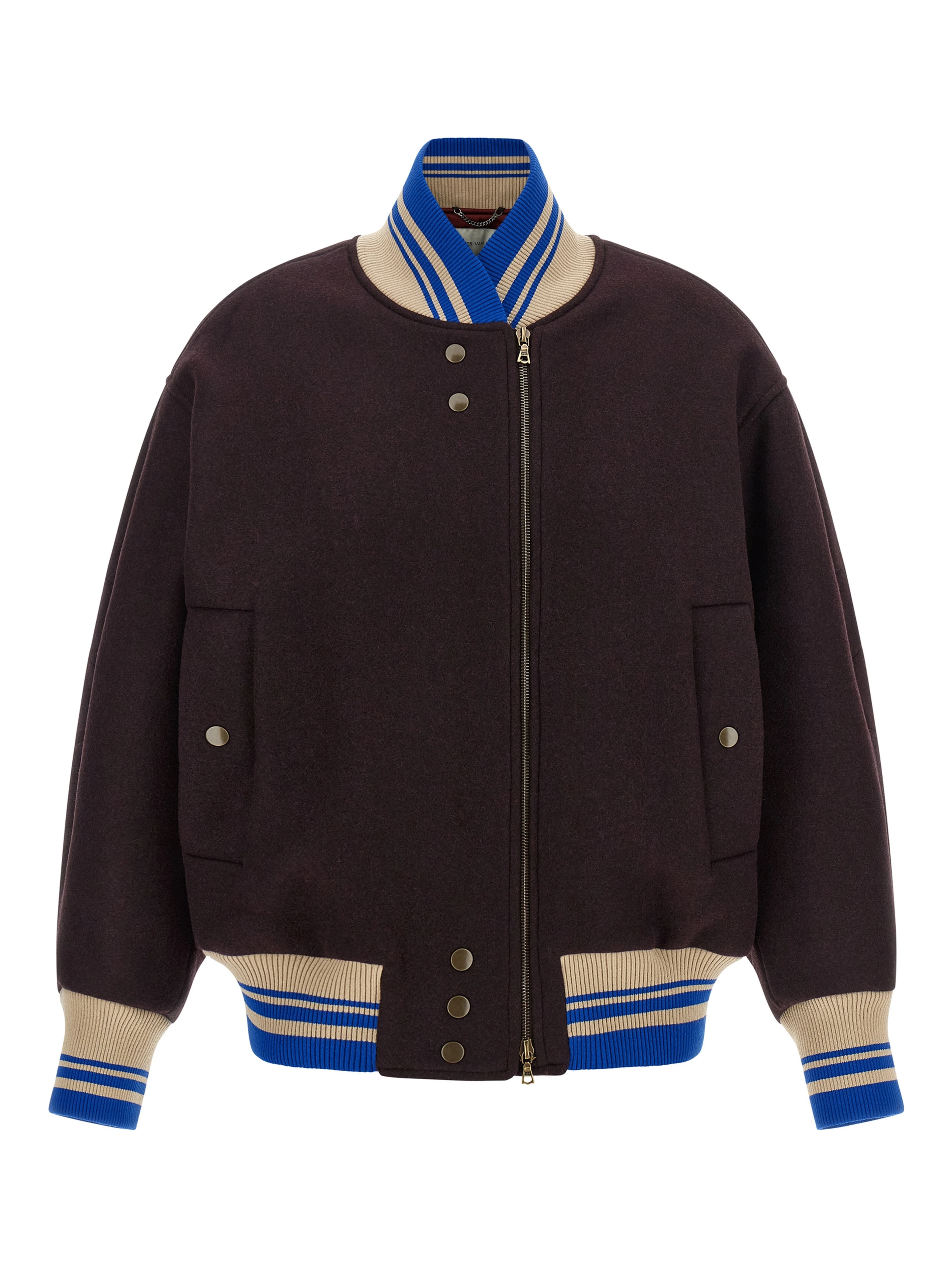 Purple Wool Bomber