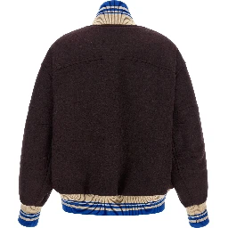 Purple Wool Bomber