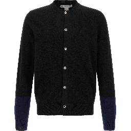 Black Wool Cardigan