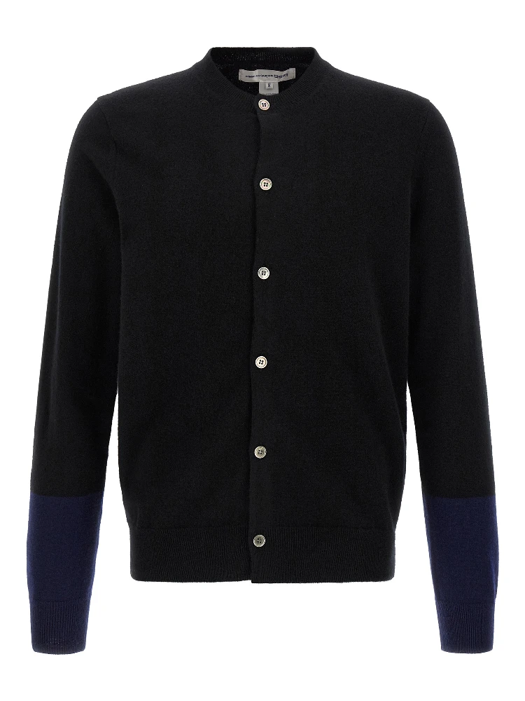 Black Wool Cardigan