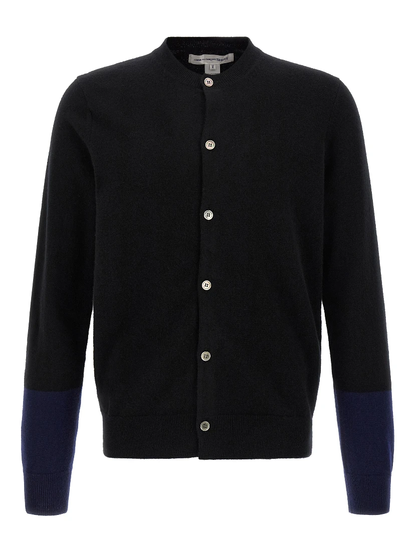 Black Wool Cardigan