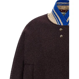 Purple Wool Bomber