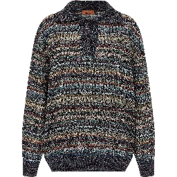 Multicolor Viscose Polo Shirt