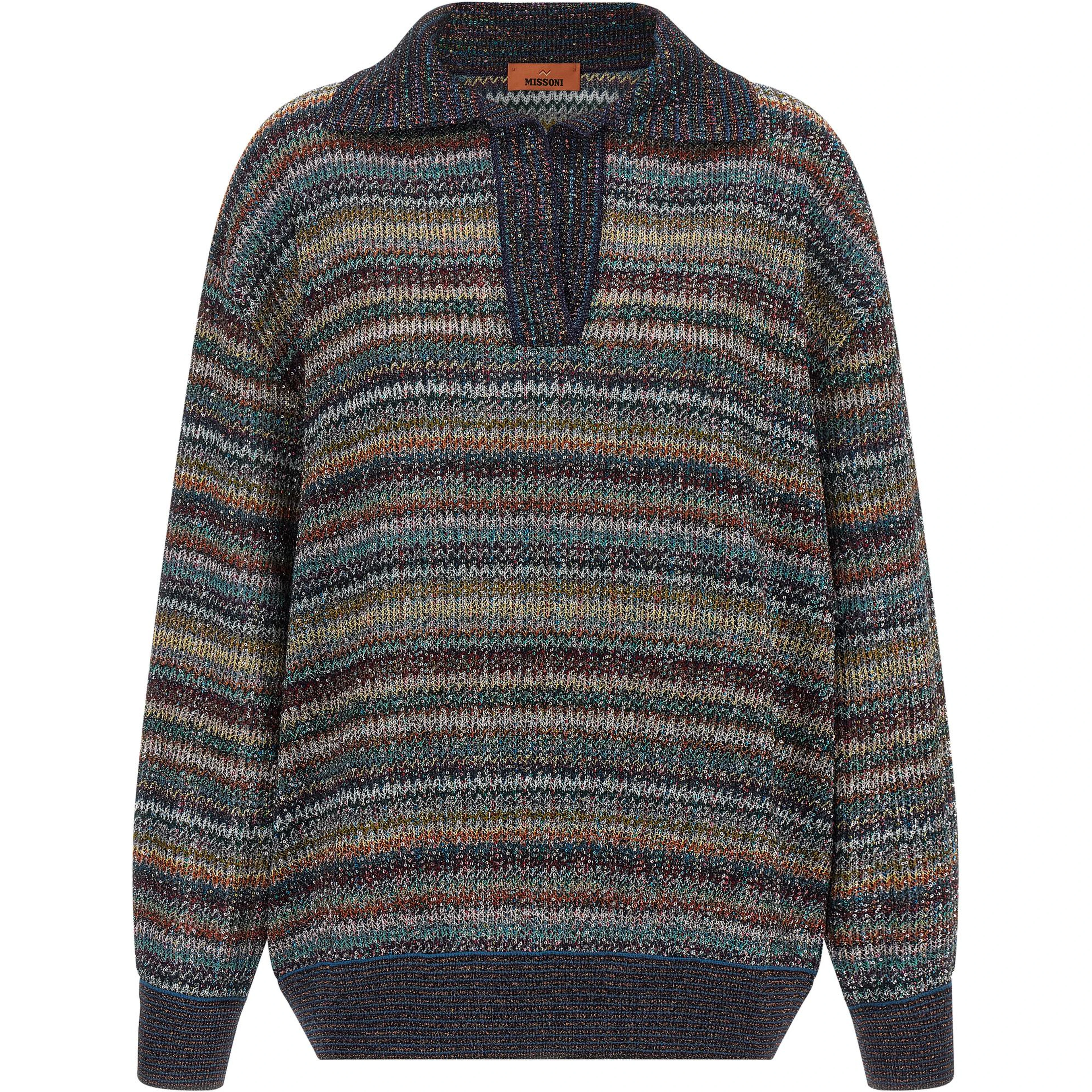 Multicolor Viscose Polo Shirt