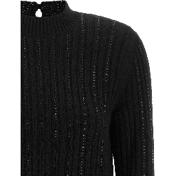 Black Viscose Short Dress