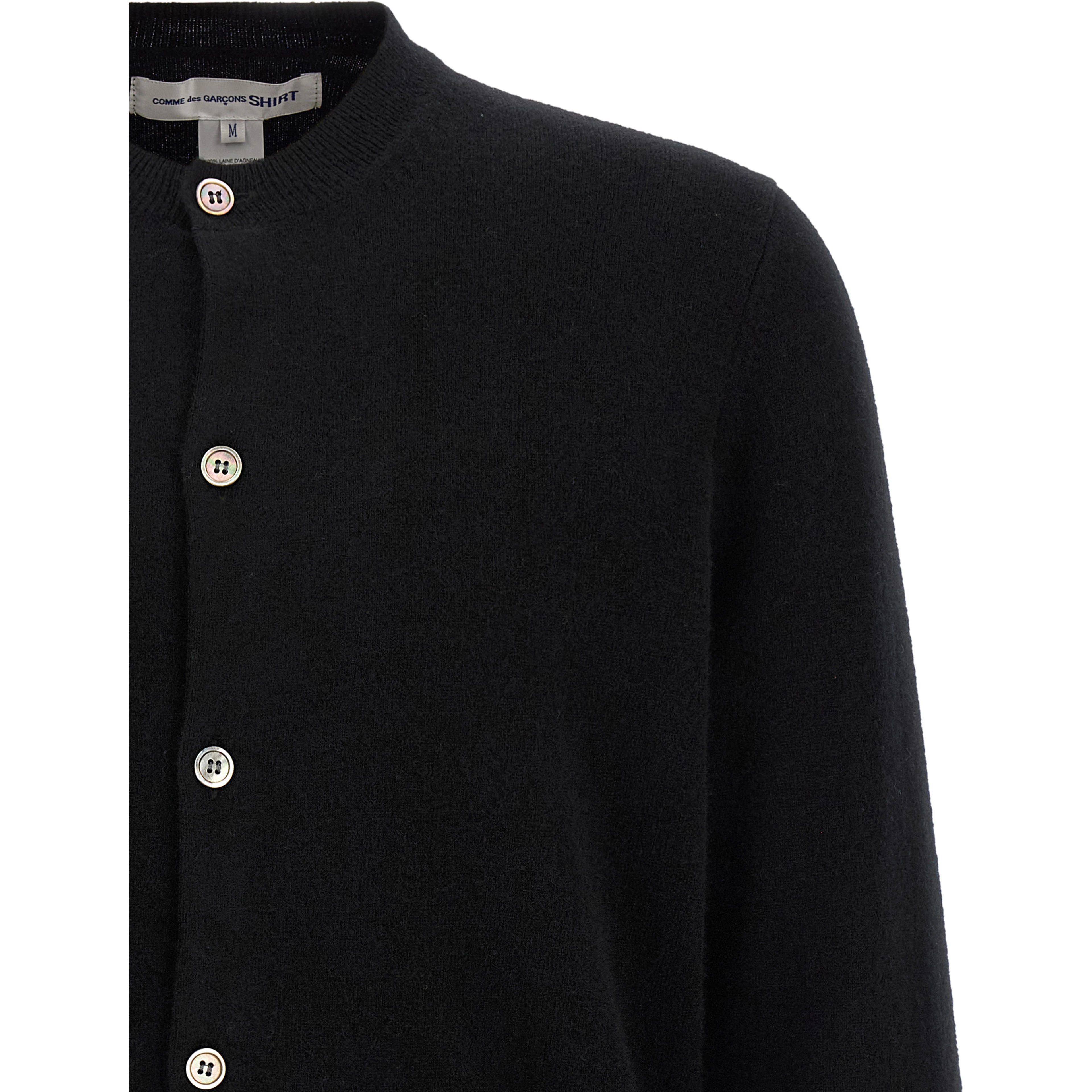 Black Wool Cardigan