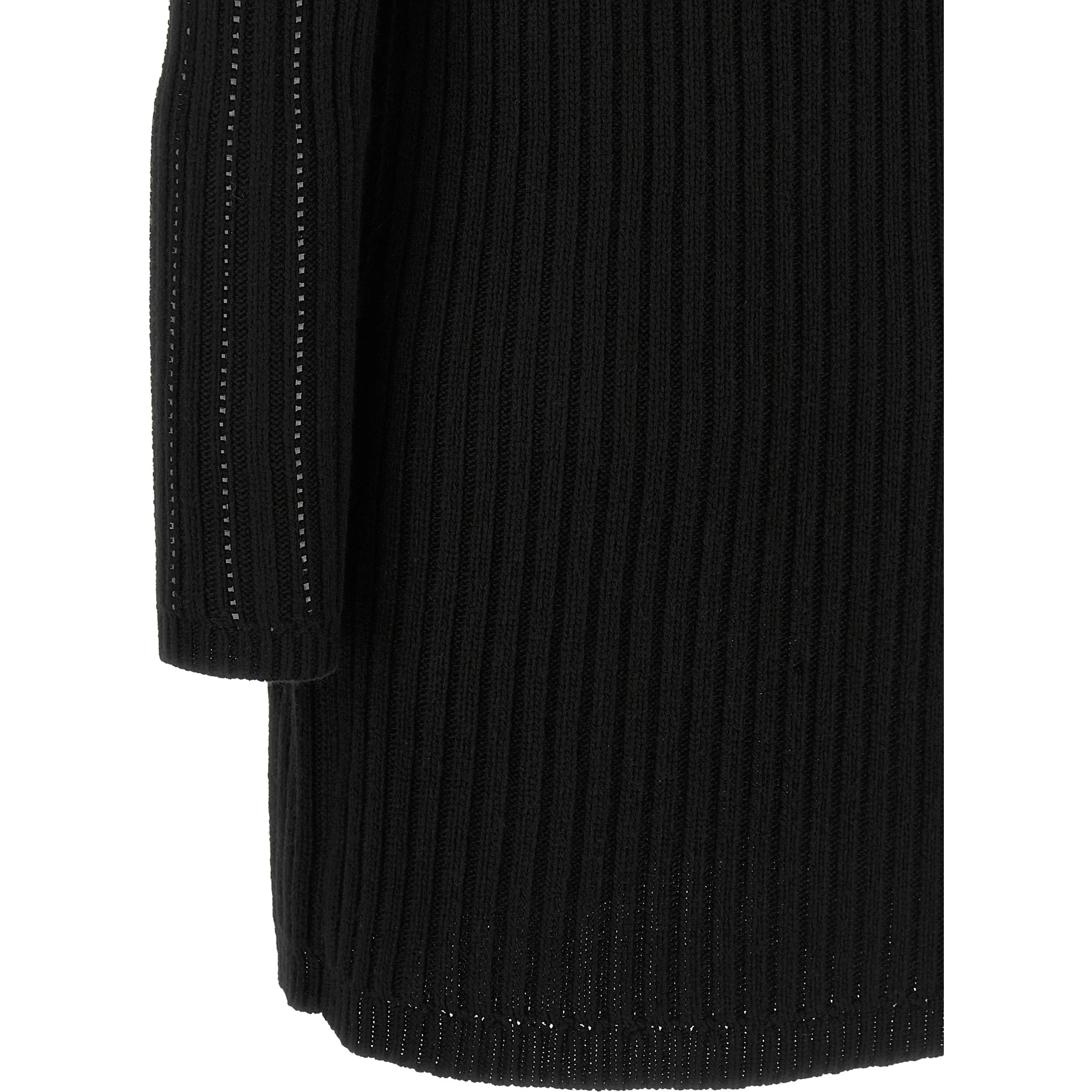 Black Viscose Short Dress