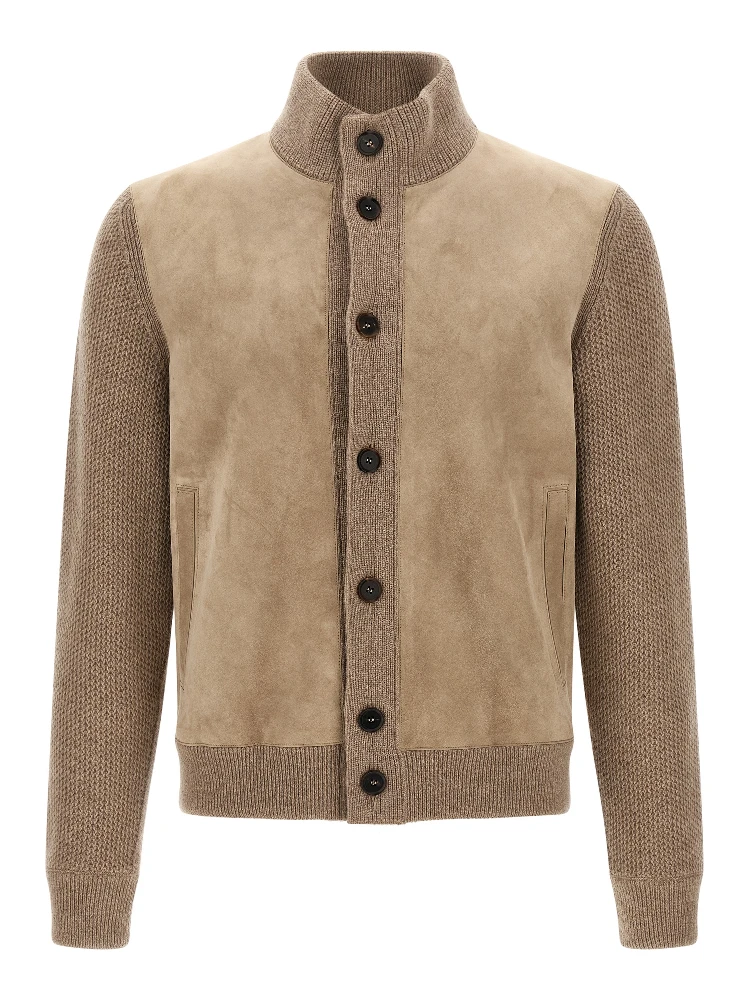 Beige Cashmere Cardigan