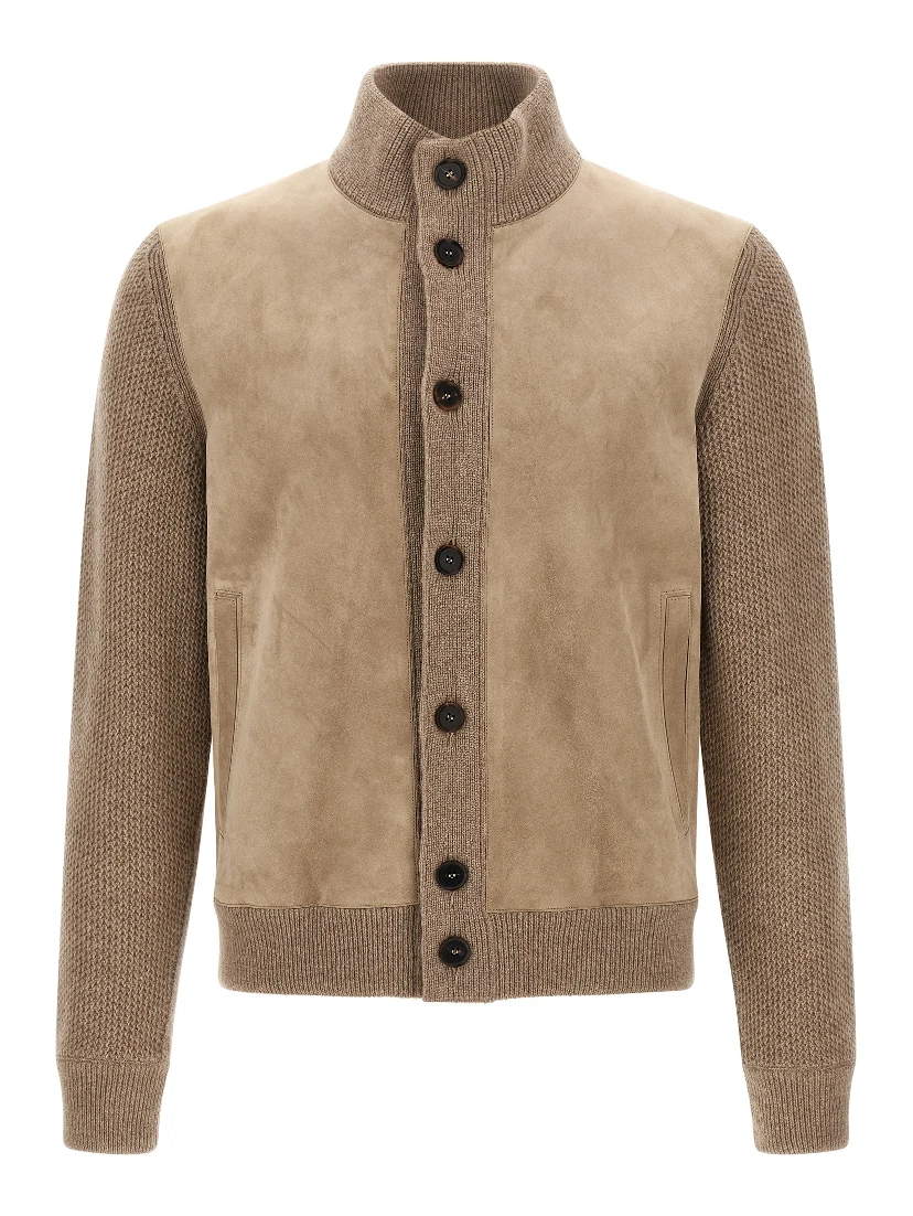 Beige Cashmere Cardigan