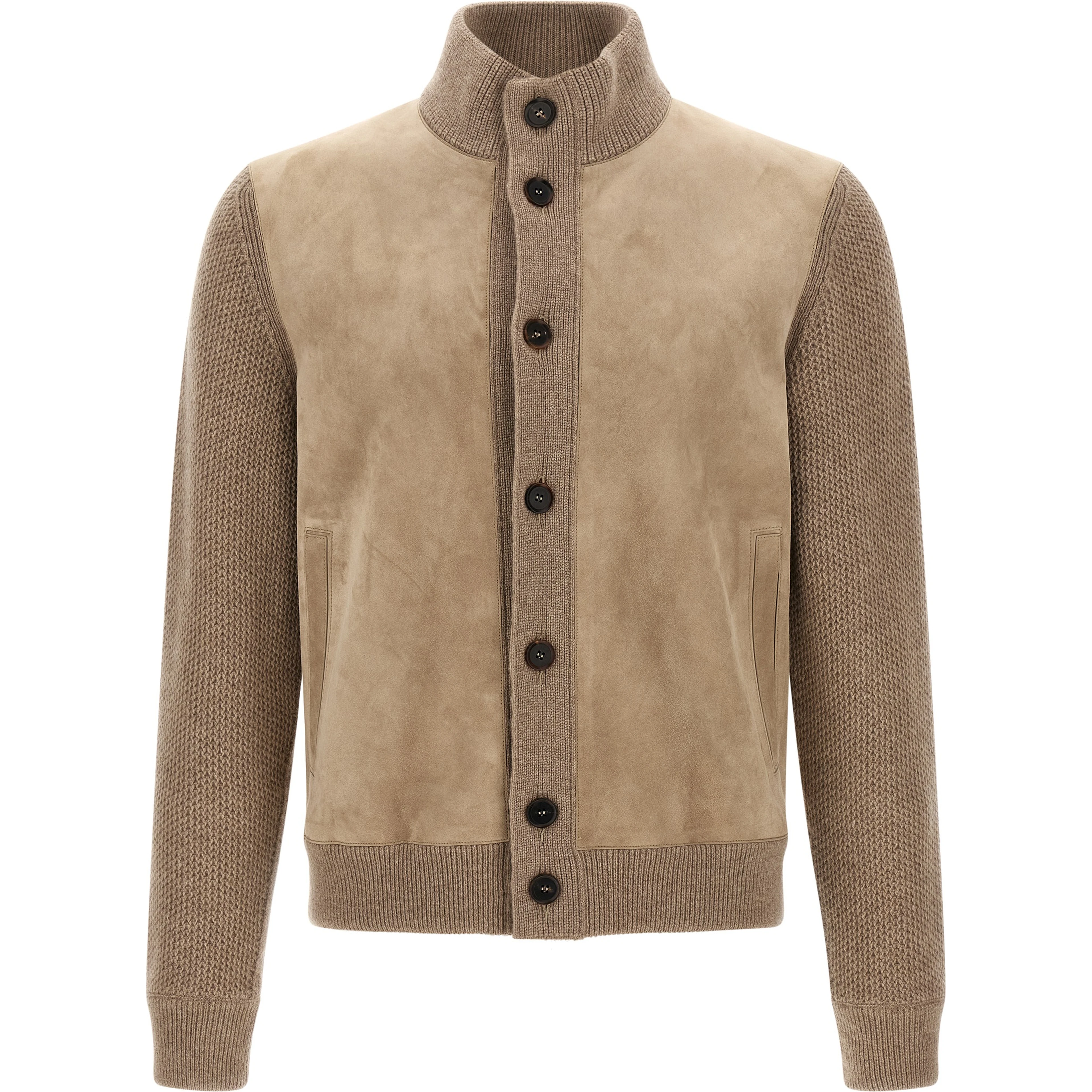 Beige Cashmere Cardigan