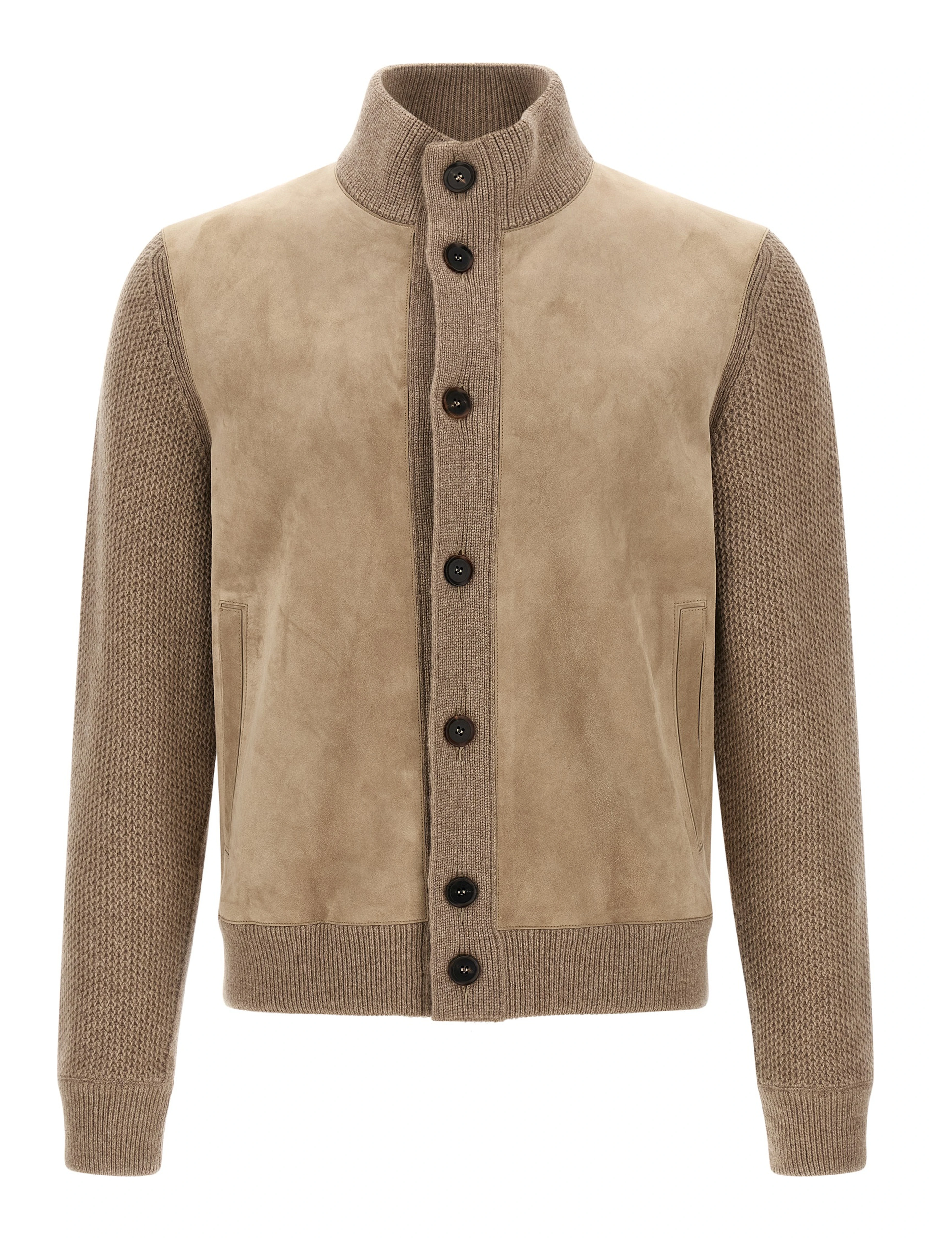 Beige Cashmere Cardigan