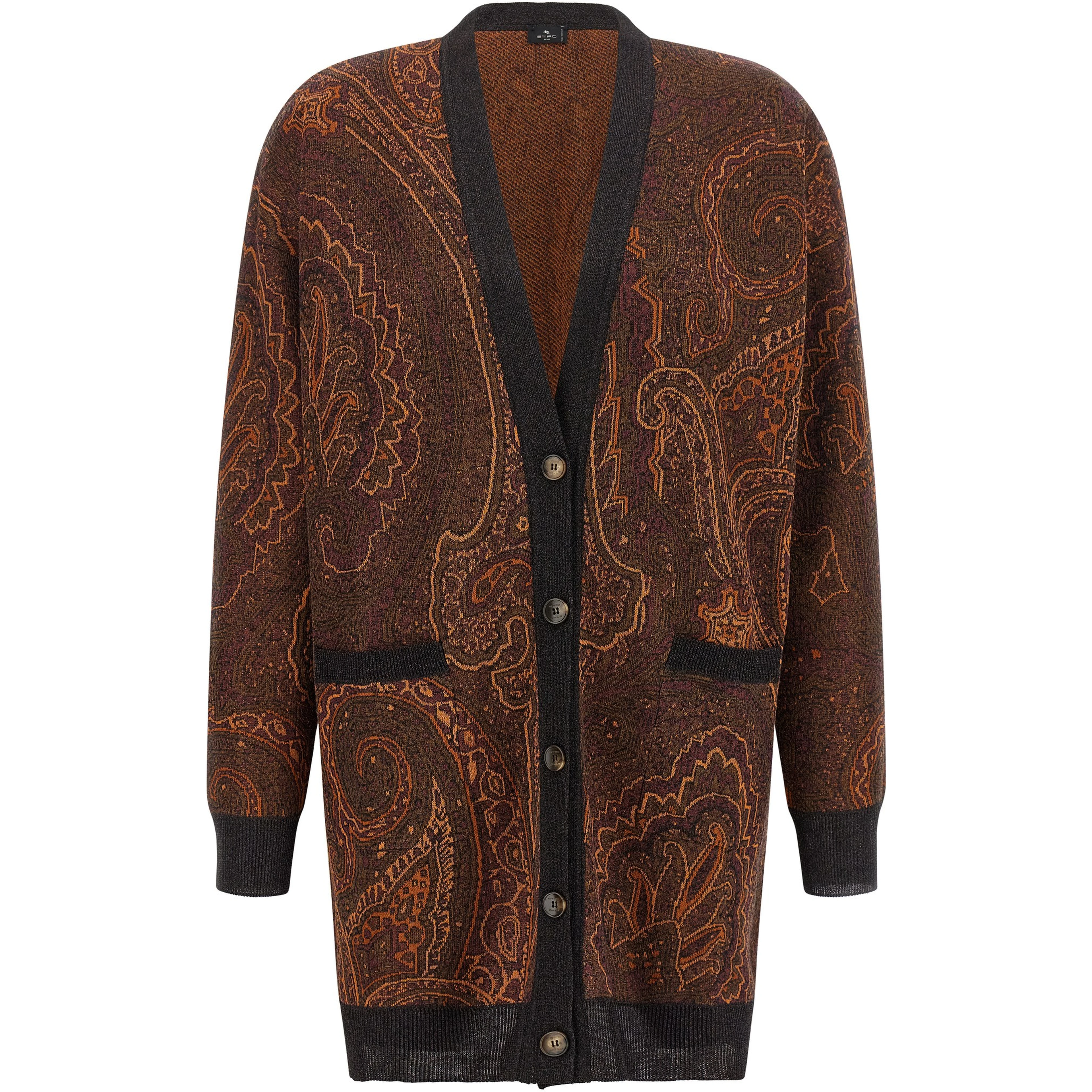 Brown Viscose Cardigan