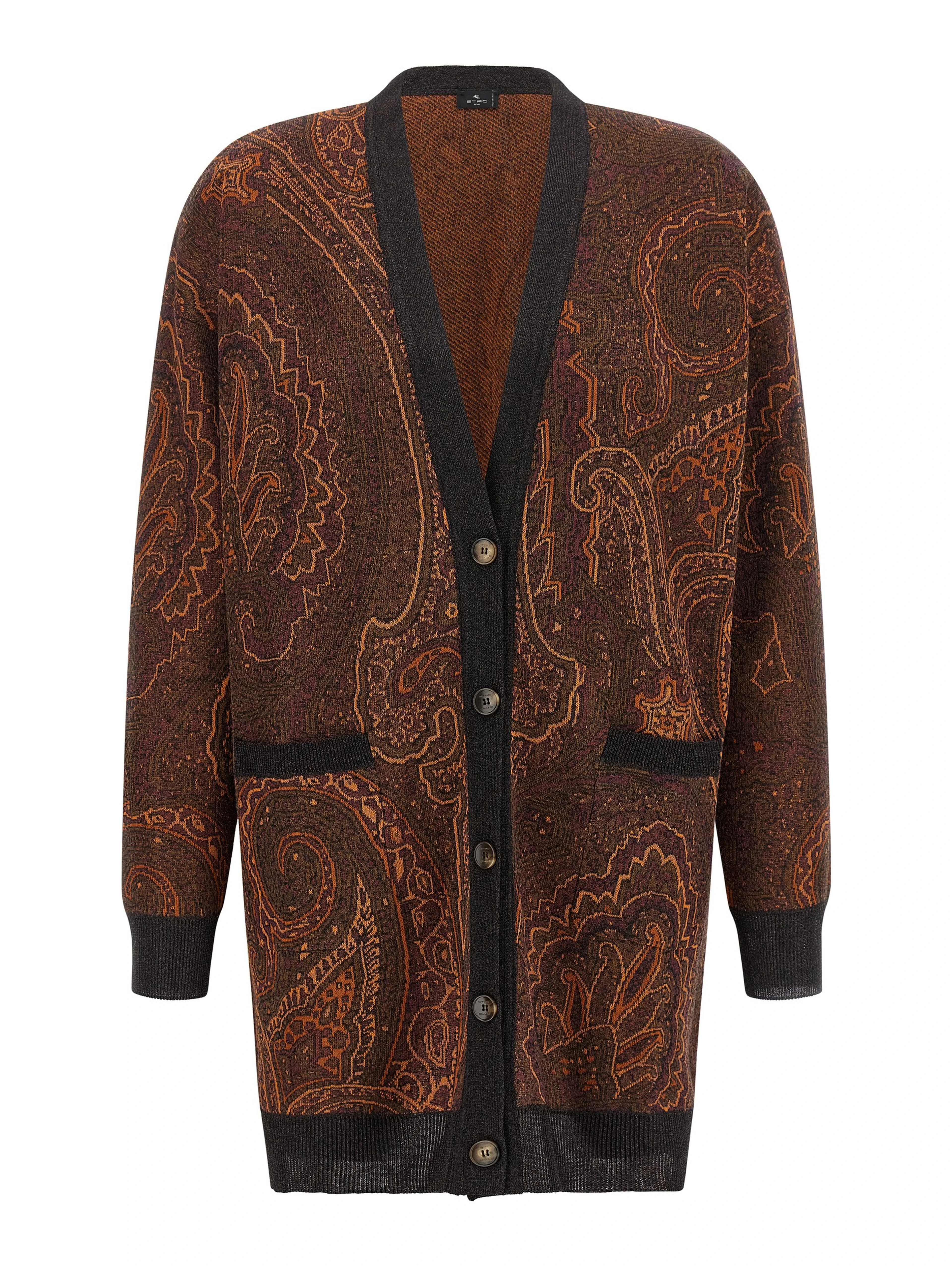 Brown Viscose Cardigan