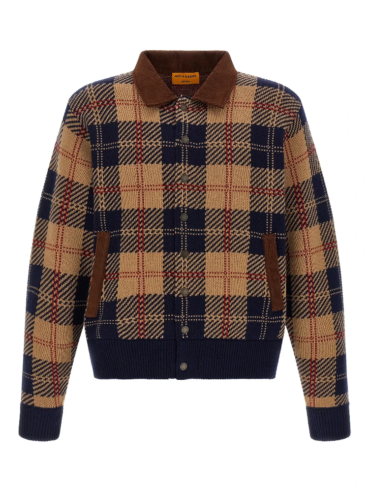 Multicolor Wool Bomber