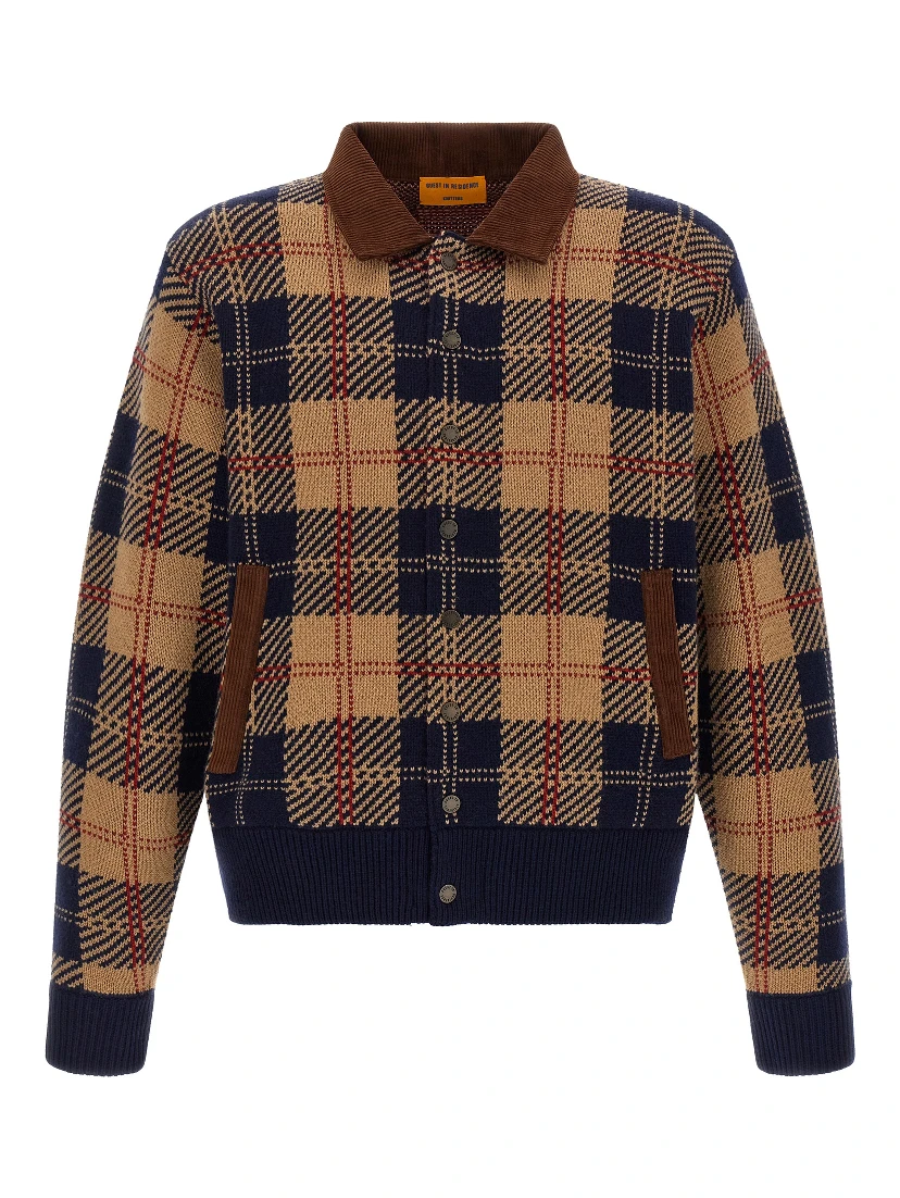 Multicolor Wool Bomber
