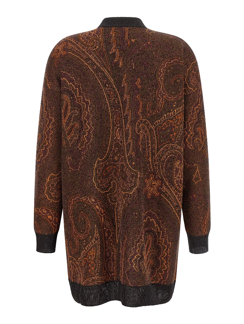 Brown Viscose Cardigan