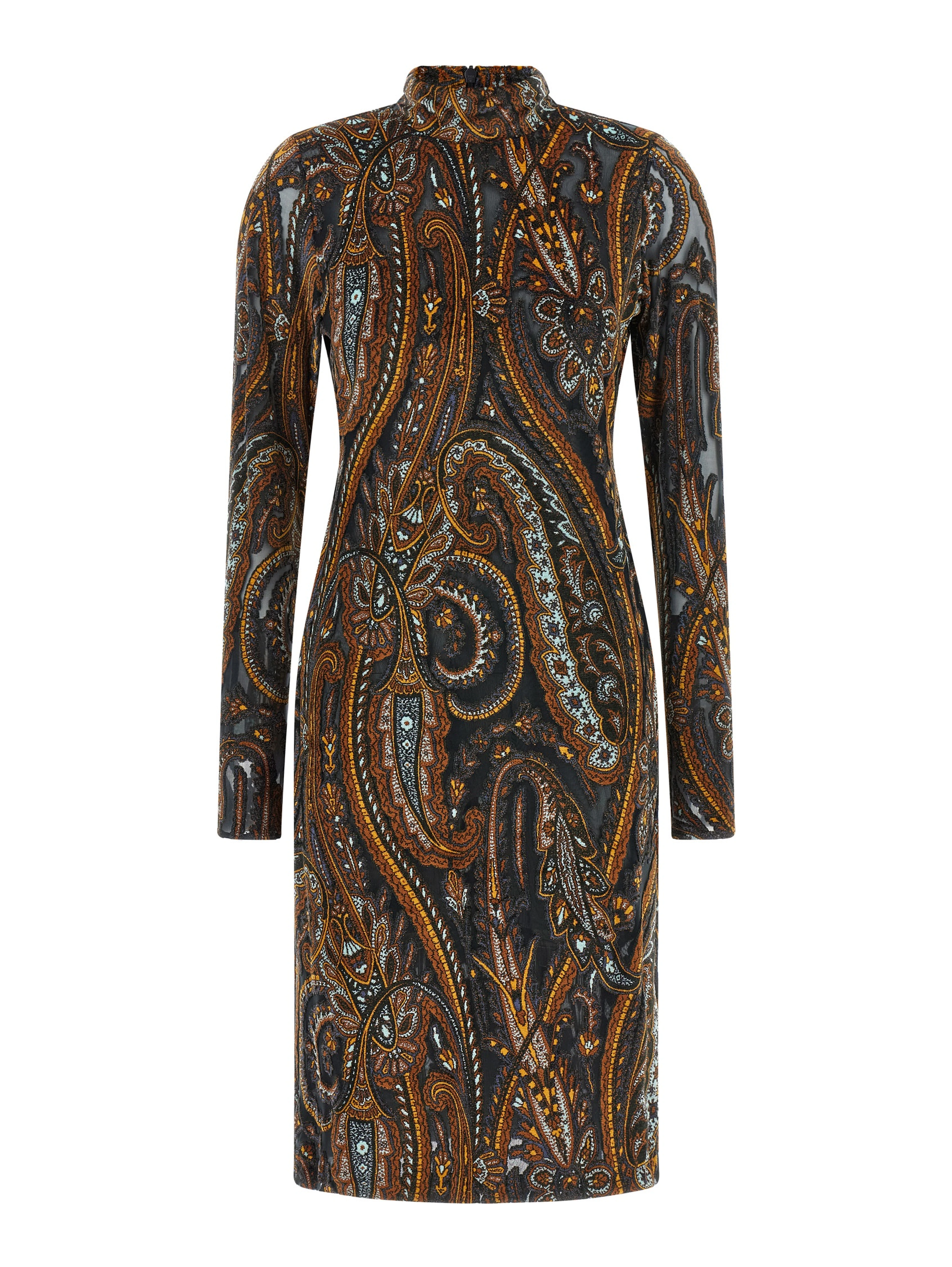 Multicolor Viscose Short Dress