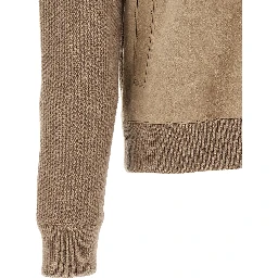 Beige Cashmere Cardigan