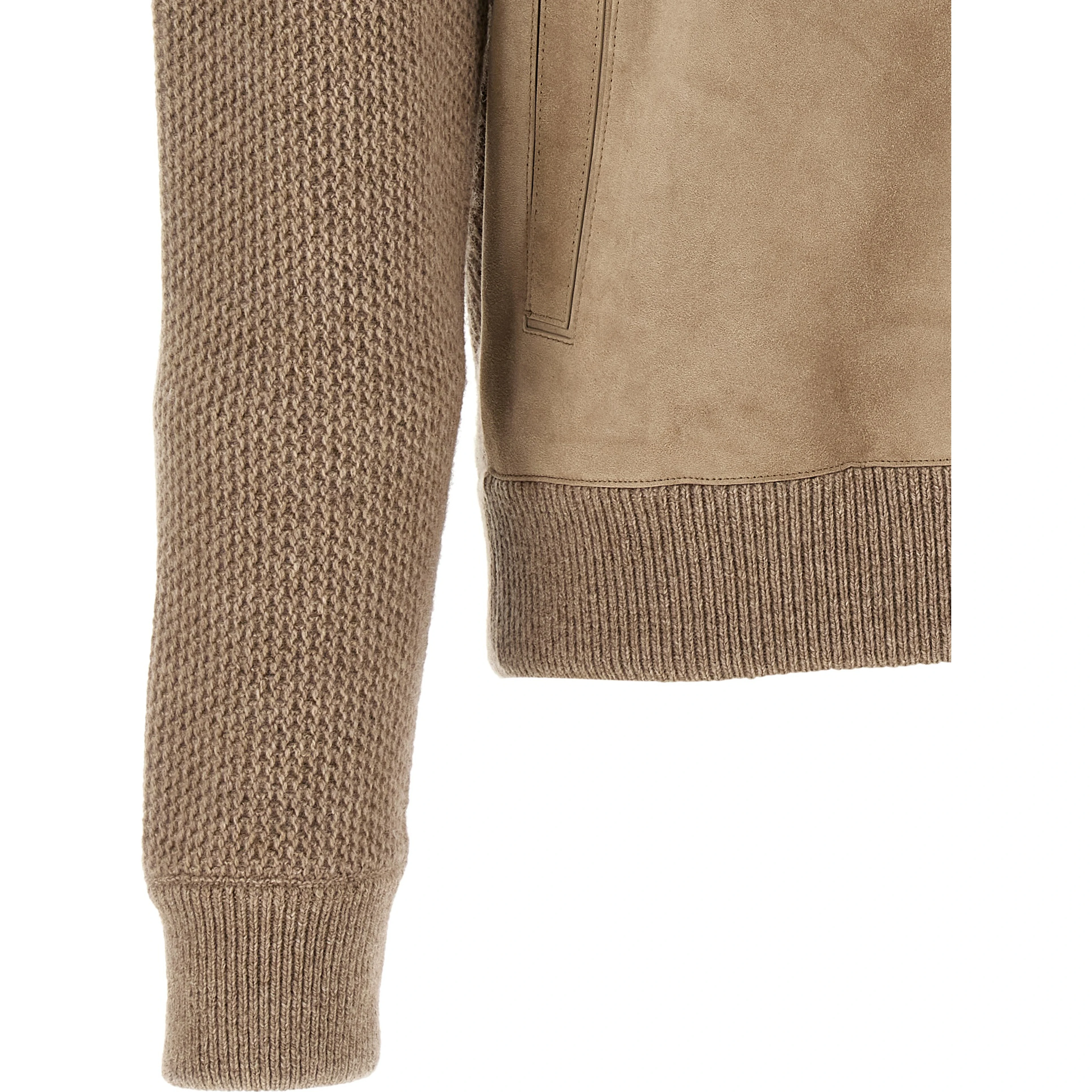 Beige Cashmere Cardigan
